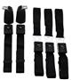 1968-72 GM A Body Seat Belt Set, Economy OE Styled Direct Fit Retractable Lap Belt w/ 3 Rear 60' Lap belts - Aftermarket (Black Press) Buckle - 3 Panel Webbing  